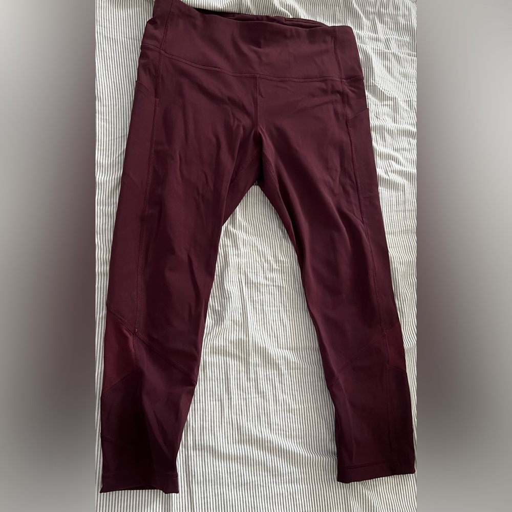Lululemon Wunder Train Mesh Panel Leggingas